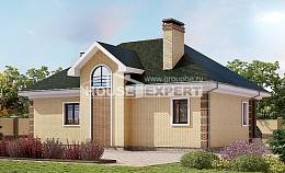 150-013-Л Проект двухэтажного дома мансардой, классический загородный дом из кирпича Липецк, House Expert