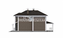 185-002-П Проект двухэтажного дома, компактный загородный дом из теплоблока Липецк, House Expert