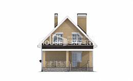 130-004-П Проект двухэтажного дома с мансардой, уютный загородный дом из арболита Липецк, House Expert
