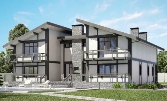 280-002-П Проект двухэтажного дома с мансардным этажом, скромный загородный дом из кирпича Елец | Проекты домов от House Expert